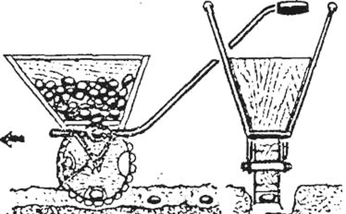 Manual potato planter drawings